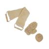 3pcs Body Scrubber Set Exfoliating Sisal Glove Deep Clean Shower Loofah Set for Home