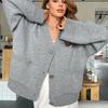 Women Autumn Winter Knitted Cardigans Sweaters Single Breasted Long Sleeve Outerwear Sweater Coats