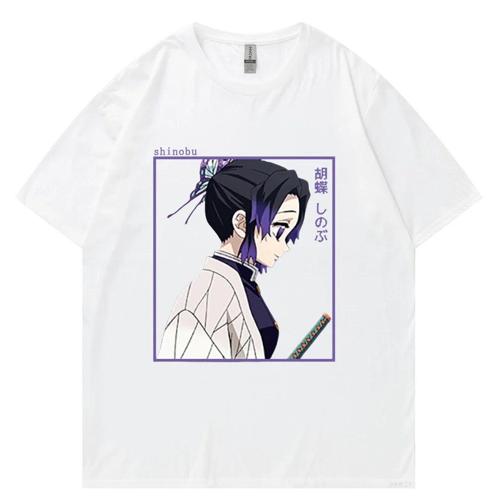 Hot Japanese Anime Demon Cotton T Shirt Unisex Kawaii Kimetsu No Yaiba Graphic Tees Tanjirou Kamado Unisex Tops Funny Tshirt Unisex