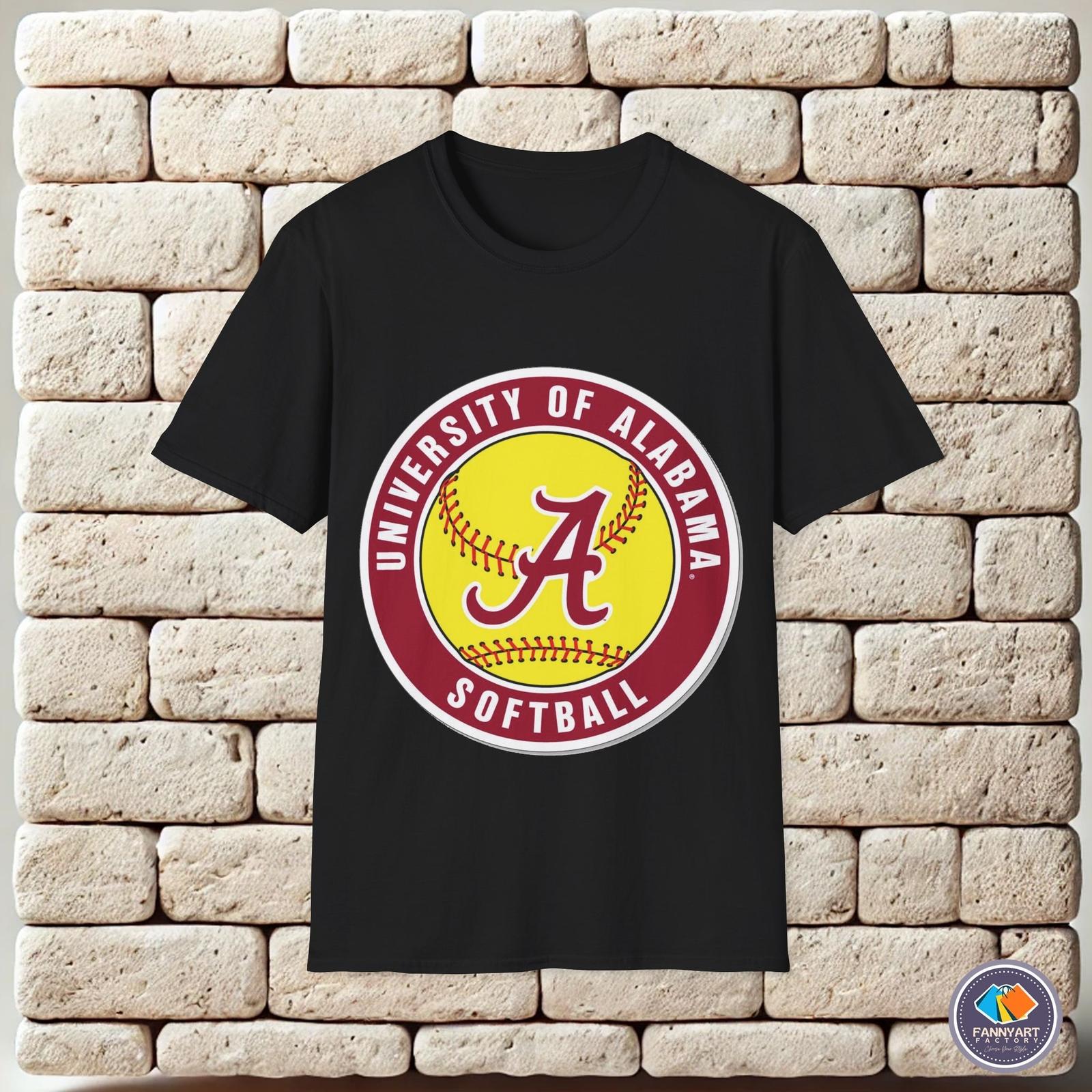 Alabama Crimson Tide Softball Team Logo Unisex T-Shirt L