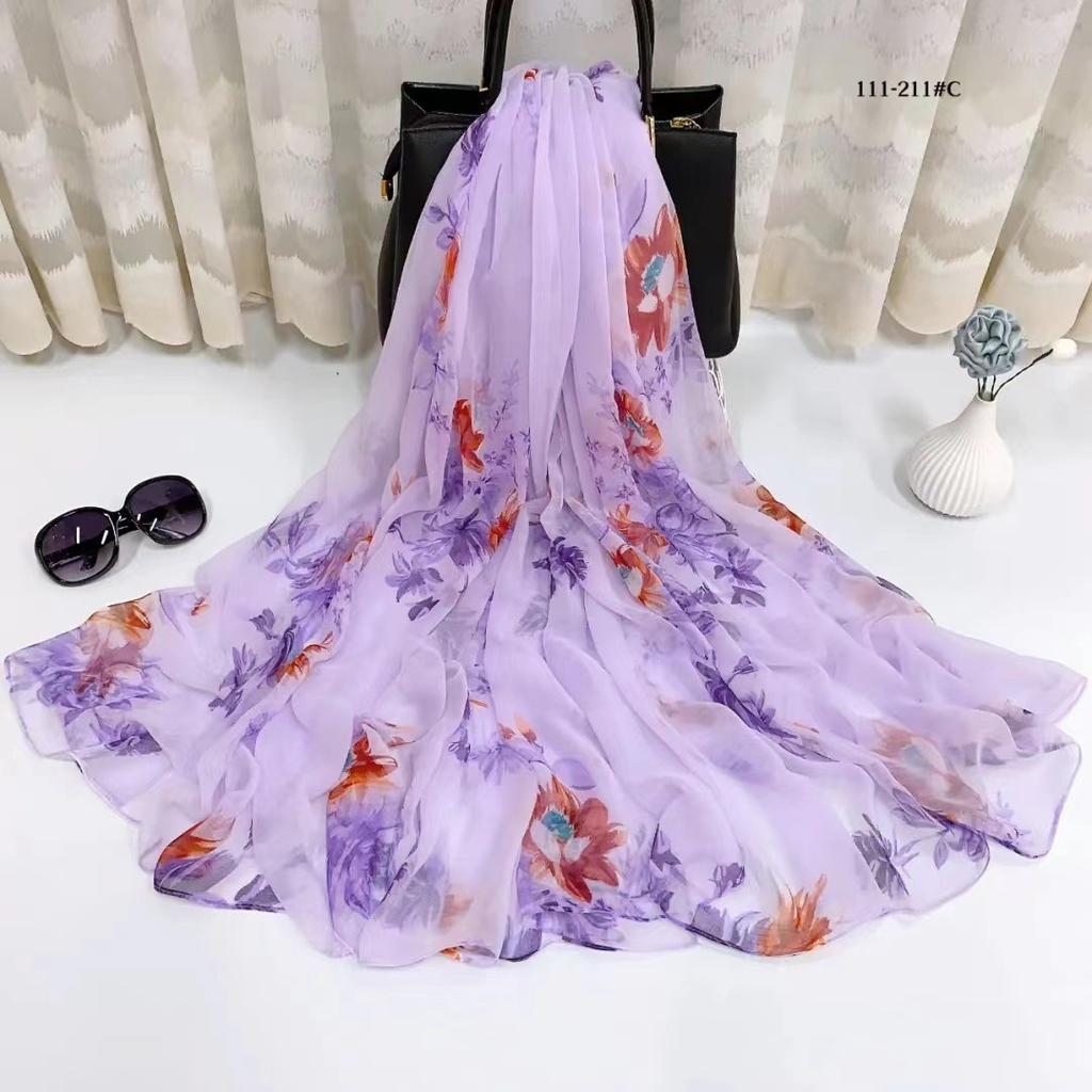 New Floral Bandanas Silk Scarf Women Headband Accessories Handkerchief Neckerchief Fashion Neck Scarfs Satin Ladies Foulard 2024