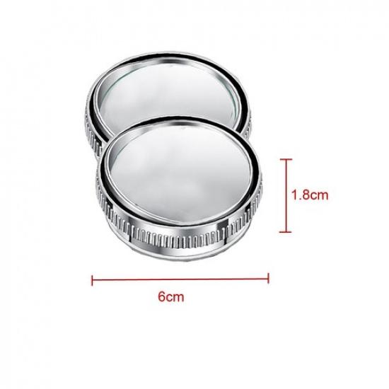 2Pcs Blind Spot Mirrors Adjustable Round Glass Convex Car Rear View Side Mirror