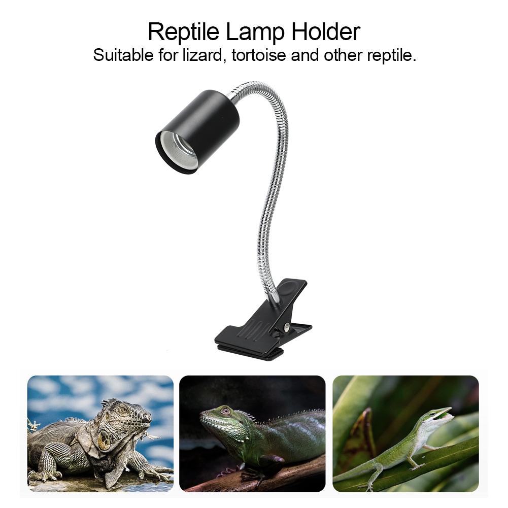 360 Degrees Rotating Adjustable Temperature Tortoise Lizard Fish Reptile Heat Lamps Base Clip Clamp