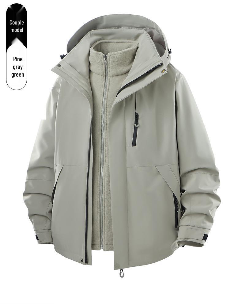 Men`s and Women`s Windproof 3-in-1 Mountaineering