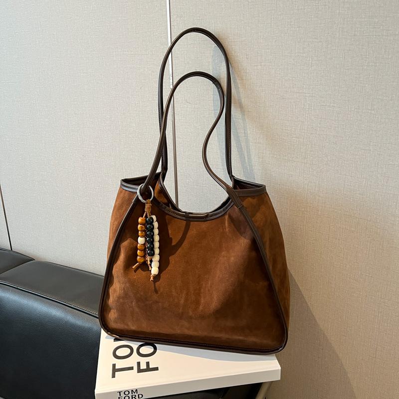 Autumn New Retro Fashion Textured Bag Women's Casual Shoulder Bag Commuter Messenger Tote Bag