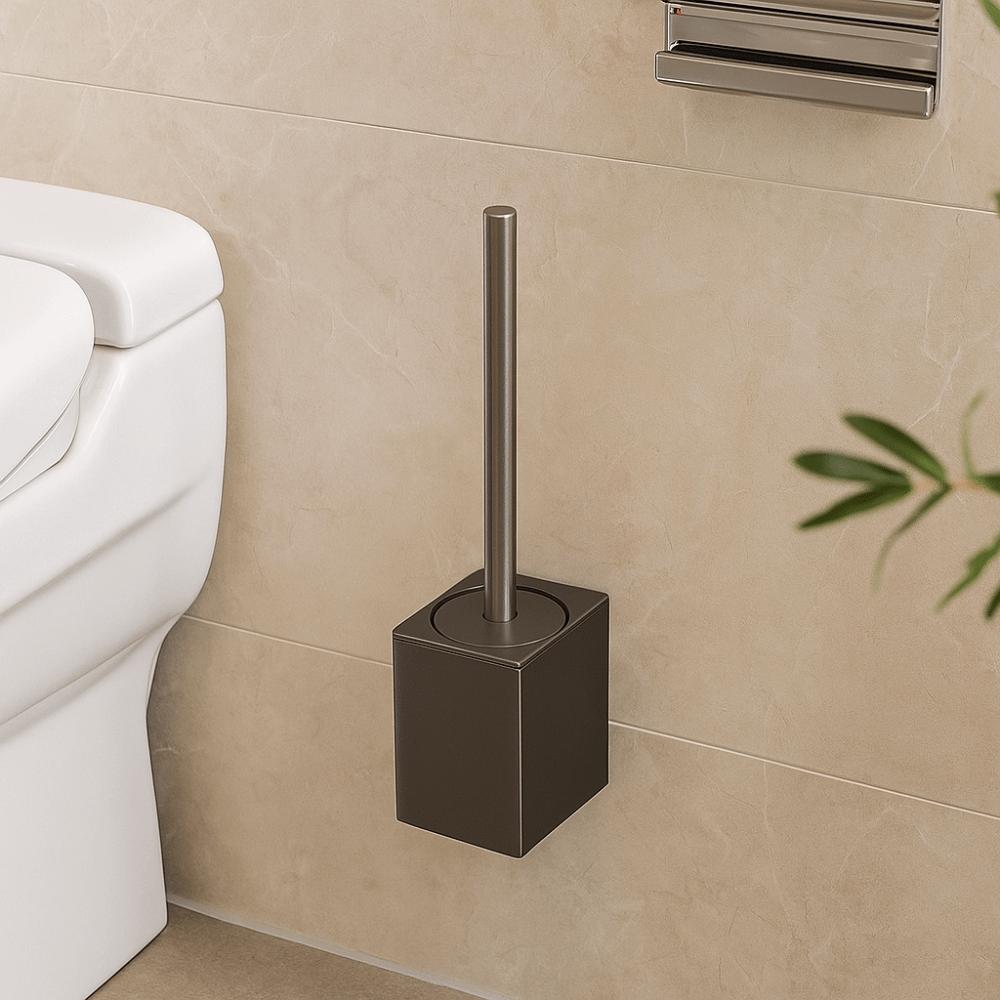 Metal Shell Toilet Brush Set No Dead Angle Bathroom Cleaning Brush  WC Maintenance