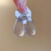 Einfache Transparente Harz Acryl Wassertropfen Hängende Dangle Ohrringe für Damen Statement Lässiger Urlaubs Schmuck