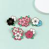 Elegant Colorful Flower Metal Brooch for Ladies - Drip Oil Alloy Corsage, Backpack Decoration & Clothing Accessory