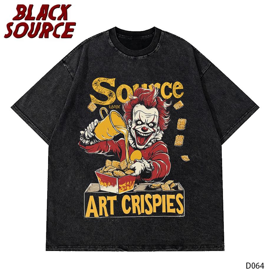 

Art Crispies Terrifier Clown Shirt Apparel Men Womens Pure Cotton Fashion Retro Horror Tee Kid Shirt Clothes Graphic Printing S