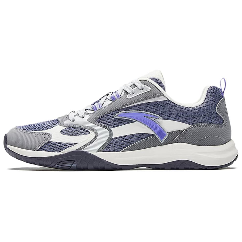 Anta Ace Lt Lightweight Retro Sports Non-Slip Breathable Low-Top Casual Shoes Women sneaker Mist-Purple Gray 922628851-2 35.5