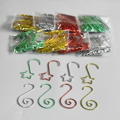 20 Stück/Beutel Weihnachtsornamente Metall S-förmige Haken Halter Weihnachtsbaum Kugel Anhänger Hängende Dekorationen Zuhause Navidad Neujahr