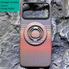 Magsafe Carbon Fabric Fiber Aramid Holder Stand Phone Case for IPhone 17 Pro Max Magnetic Magnets Wireless Charging Shell Shockproof Protect Cover