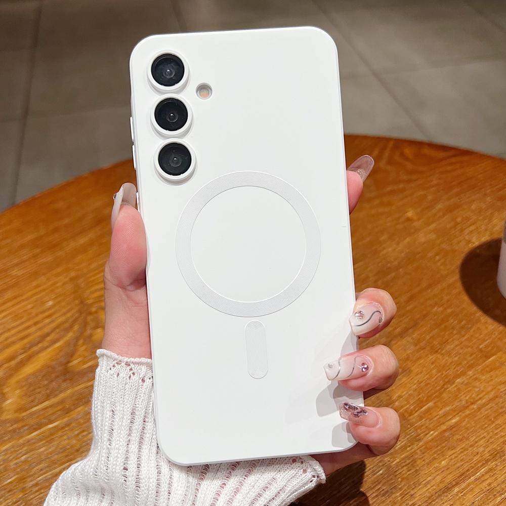 For Samsung S26 S25 Ultra Luxury Matte Magnetic Case For Galaxy S24 S23 S22 S21 Plus FE A56 A55 A54 A36 A35 A16 A15 Soft Cover