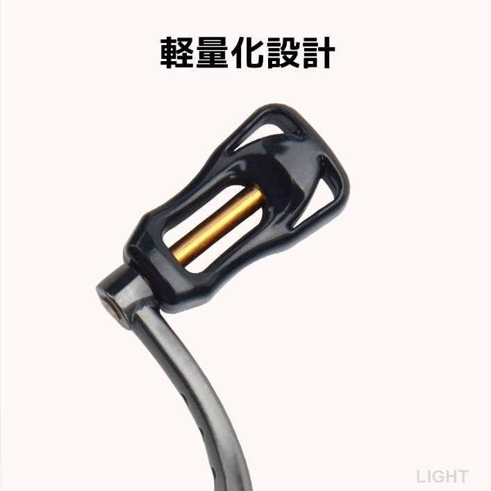 Generic, Compatible/Replacement Double Handle for Daiwa 1000-4000 Spinning Reels, Lightweight, Metal, Folding Handle Knob, Ambidextrous, Replacement