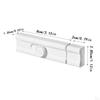 Slide Bolt Door Latch Aluminum Self Sticky Sliding Lock for Home Office Bathroom Bedroom