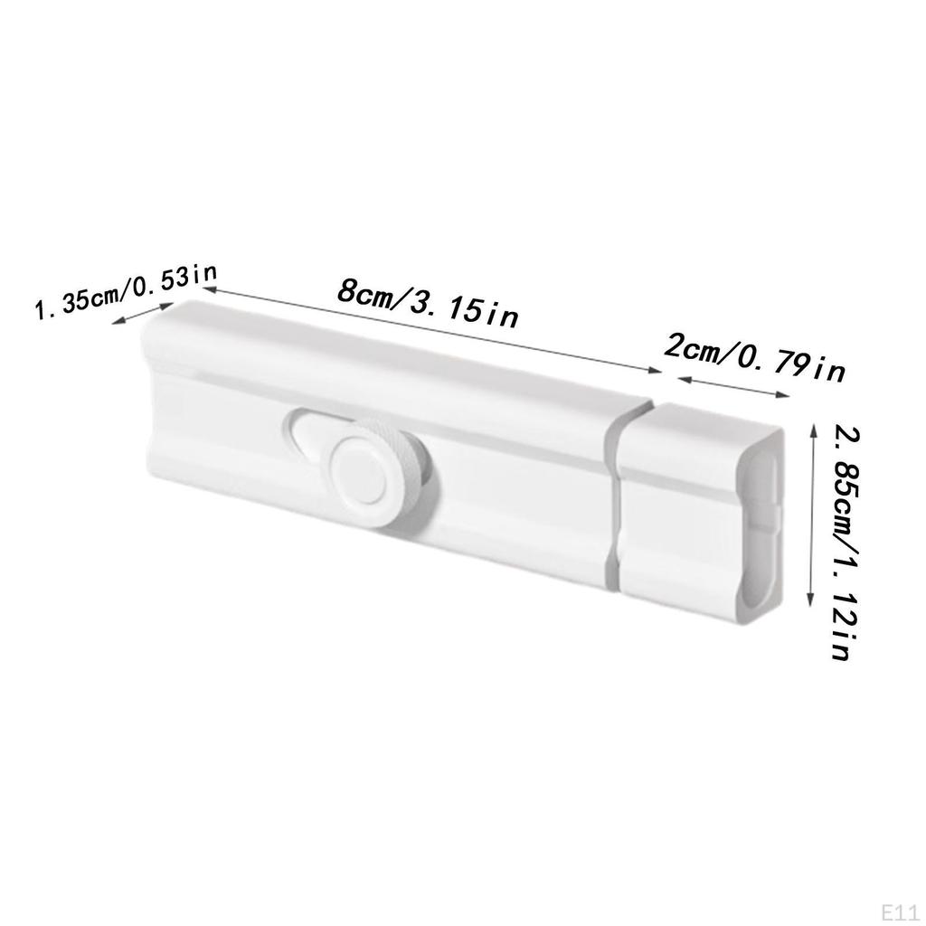 Slide Bolt Door Latch Aluminum Self Sticky Sliding Lock for Home Office Bathroom Bedroom