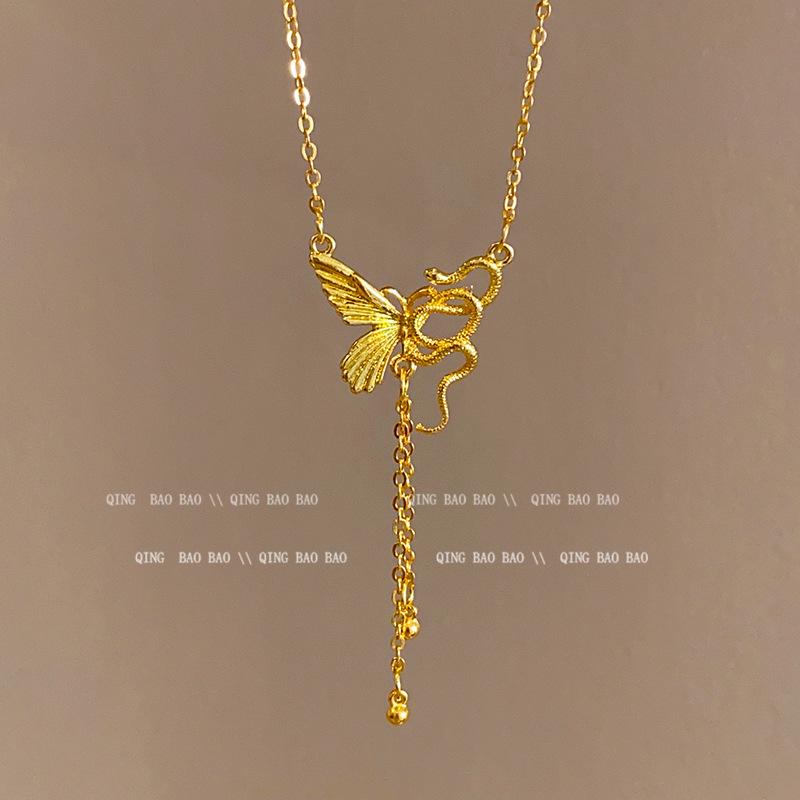 Zen Retro Chinesische Keramik Halskette - Handgewebtes Nischendesign für Frauen