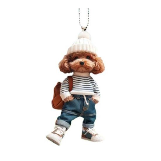 

Подвесное украшение в виде кошки, подвеска на зеркало заднего вида автомобиля со шнурком, легко подвешиваемая рождественская елка в форме животного H