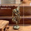Brass Flying Apsara Figurine: Pipa Fairy Ornament for Desktop or Souvenir