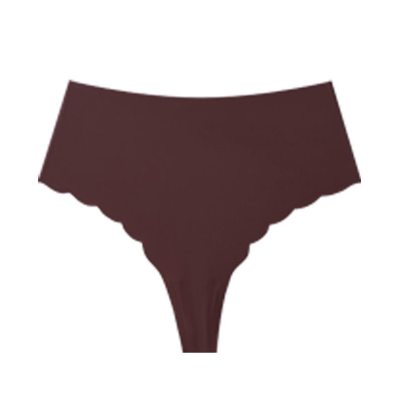 High Waist Eisseide Nahtlose Sexy Slips Übergröße Yoga Atmungsaktive Damen Tanga Slips