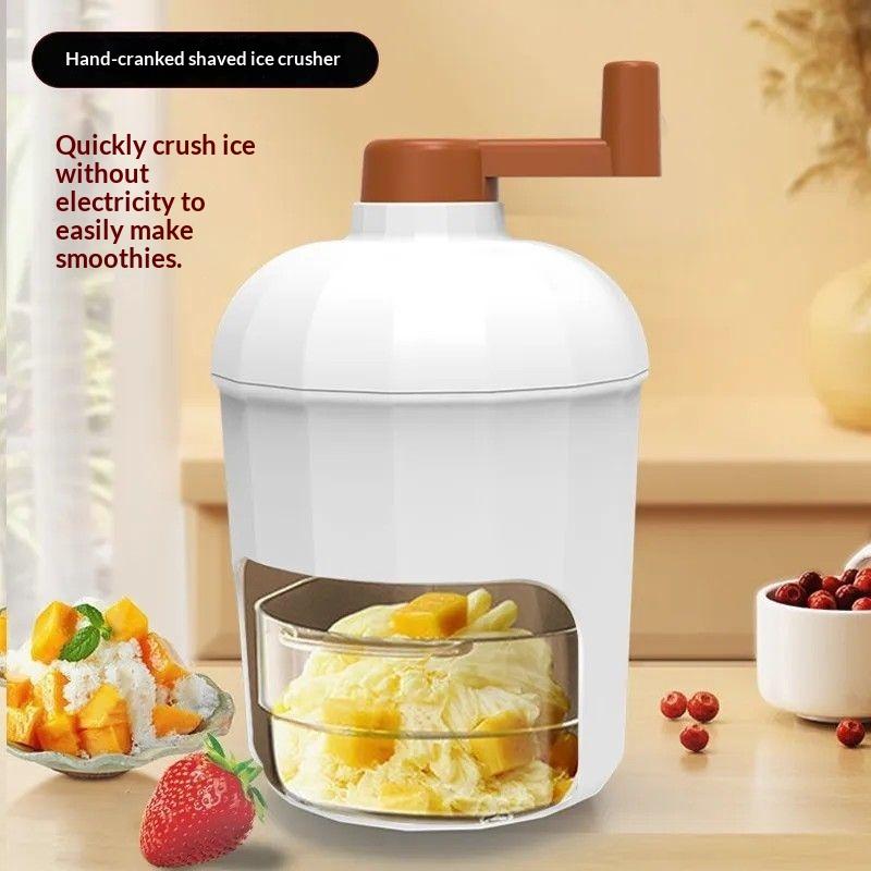 Shaved Ice Machine Home Small Manual Ice Crusher Hand-Shake Ice Sand Hail Ice Ice Breaker To Make Continuous Sand Ice