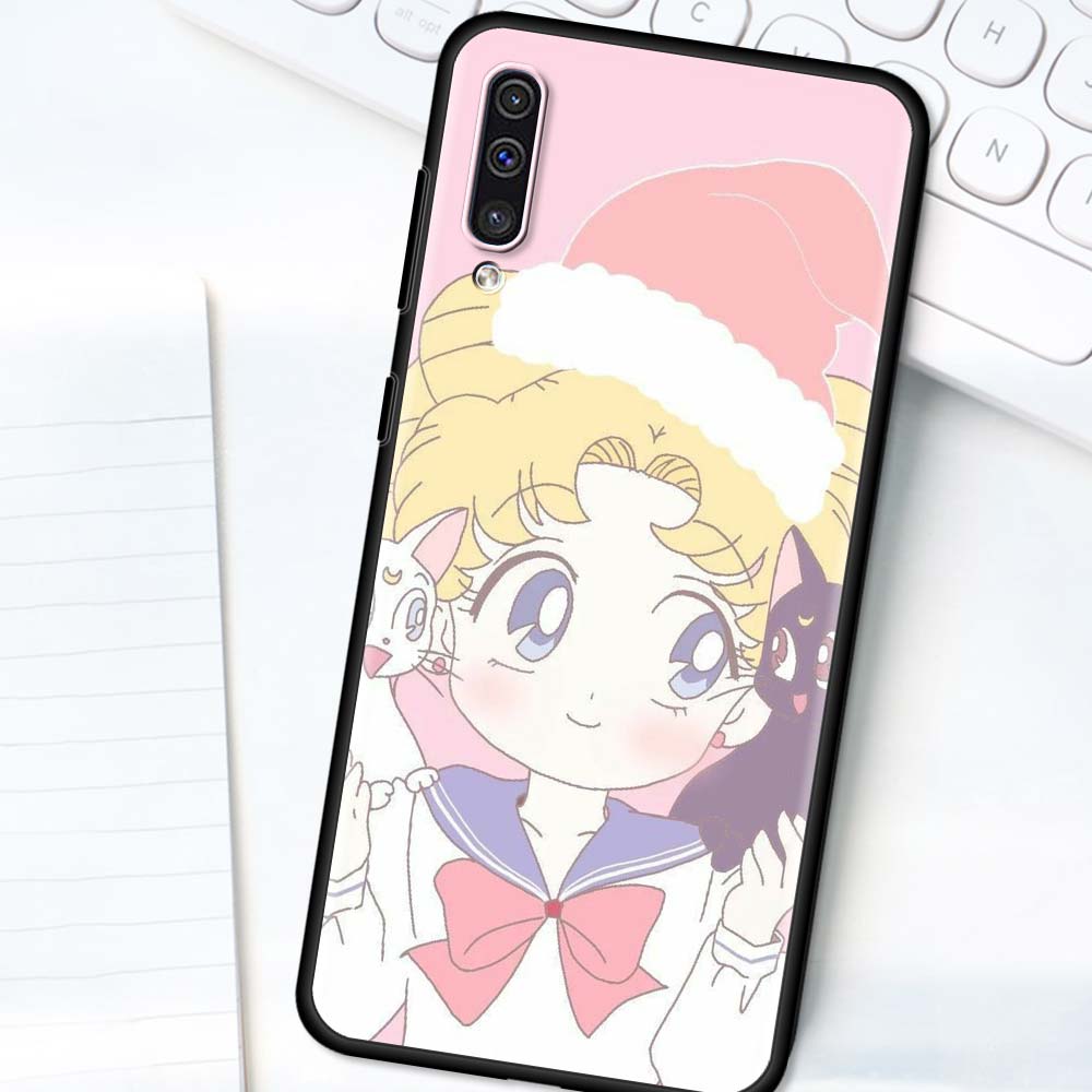 Anime Kawaii Sailor MoonS Fall für Samsung A50 A51 A70 A71 A21s Telefon Abdeckung Für Galaxy A10 A20e A30 A40 a20s A10s Weiche Coque