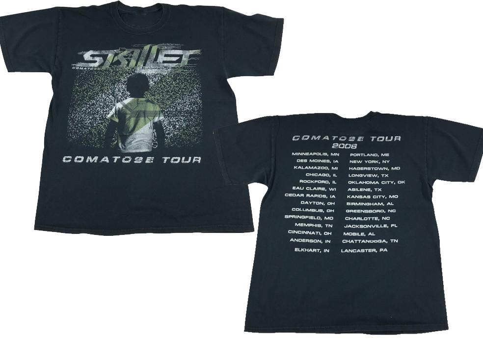 2 Sides SKILLET Band Tour 2008 Black Unisex S5XL Tshirt MI301 Unisex T-Shirt L
