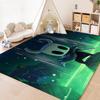 H-Hollow K-Knight Floor Mat Floor Mat Soft Flannel Non-Slip Door  Rug for Living Room