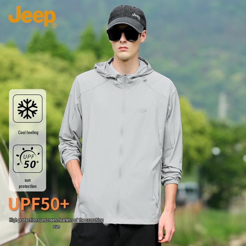 

JEEP Men s Quick-Dry Hooded Sun Protection Outdoor Jacket 3XL