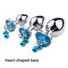 MoDi Intimate Metal Anal Plug With Crystal Jewelry Smooth Butt Plug Anal Beads Tube