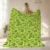 Kiwi Fruit Pattern Throw Soft Flannel AC Blanket Lightweight Summer Nap Throw Cozy  Blanket for Sofa Bed Travel Home