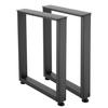 Table Legs, 750 x 600 mm (H x W) Square Steel Furniture Legs, Modular Design, Easy Assembly, 1000 kg Max Load Heavy Duty, for Home Office Desk,