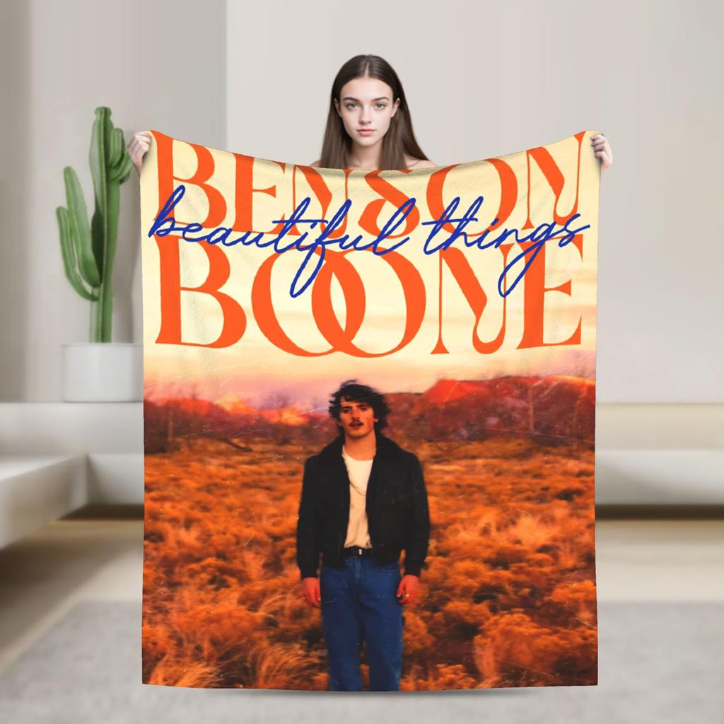 Benson Boone Sunflowe Warm Soft Blanket  Decorative Plush Bedding Throws Graphic Couch Bed Flannel Bedspread Sofa Bed Cover