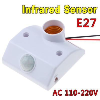 Lampensockel E27 AC LED-Lampensockel Infrarot-IR-Sensor Automatischer Wandleuchtenhalter Sockel Bewegungsmelder