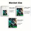 Demon Slayer 2D Flat Pattern Flannel Blanket High quality All Seasons Warmth and Comfort Perfect for Christmas Gifts.DMT0925246