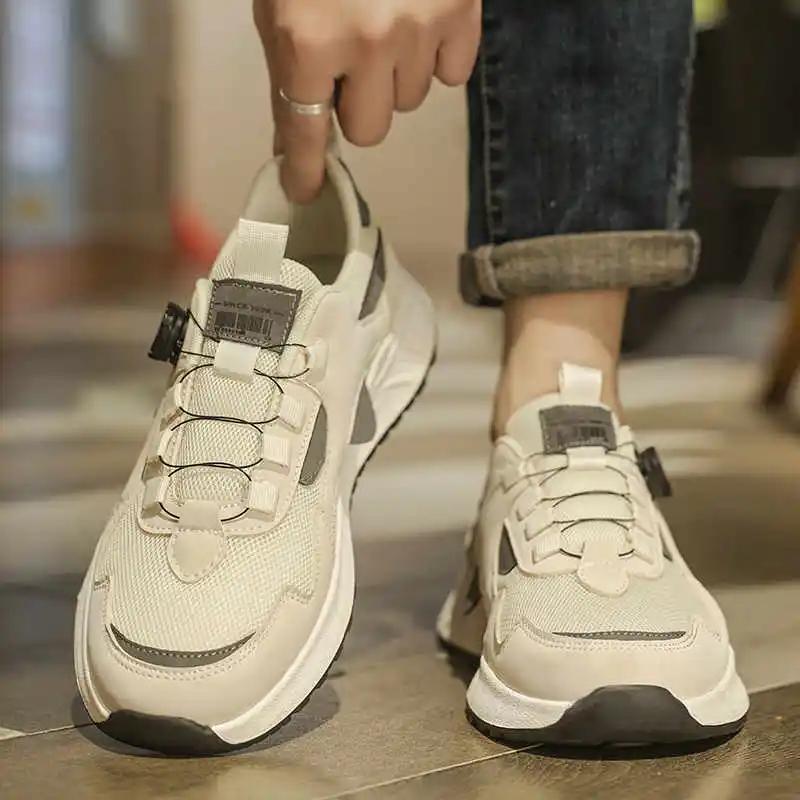 Fashion Round Toe Synthetic Leather Moccasins For Sneakers For Men Summer Luxury Men's Shoes Casual Sports Sapatenos Botasky