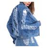 2026 Women's Plus Size Lapel Denim Jacket - European & American Style