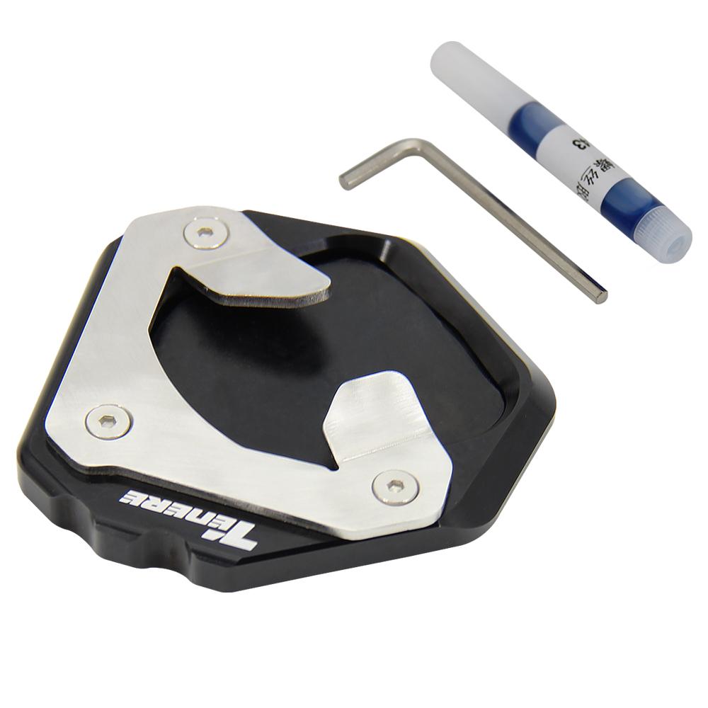Motorcycle Kickstand Foot Side Stand Extension Pad Support Plate Side Stand Enlarge For Yamaha Tenere 700 Tenere700 2019 2020