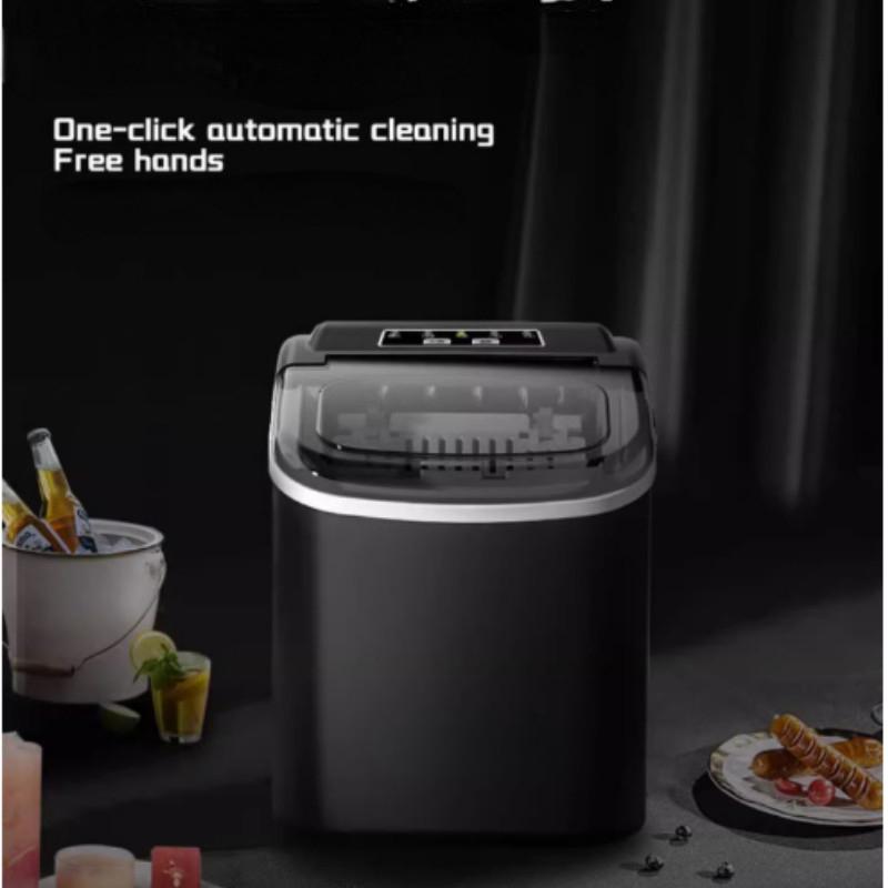105W Small Milk Tea Shop Commercial Ice Maker Household Intelligence Ice Making Machine Fully Automatic Ice Cube Making Machine чёрный