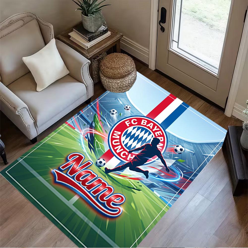Bayern Munich Fan Poster Carpet Suitable for Study Room Outdoor Kitchen Dormitory Anti-slip Rug Decorate Offices Perfect Gift for Friends & Family