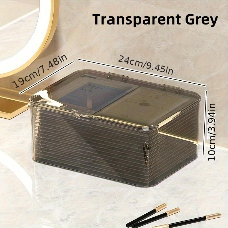 

Acrylic Transparent Makeup Storage Box Shell Design For Household Workspace And Bathroom Essentials Multifunctional Stationery Organizer