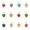 Zodiac Heart Pendant: Gold-Plated Copper Necklace/Bracelet Accessory