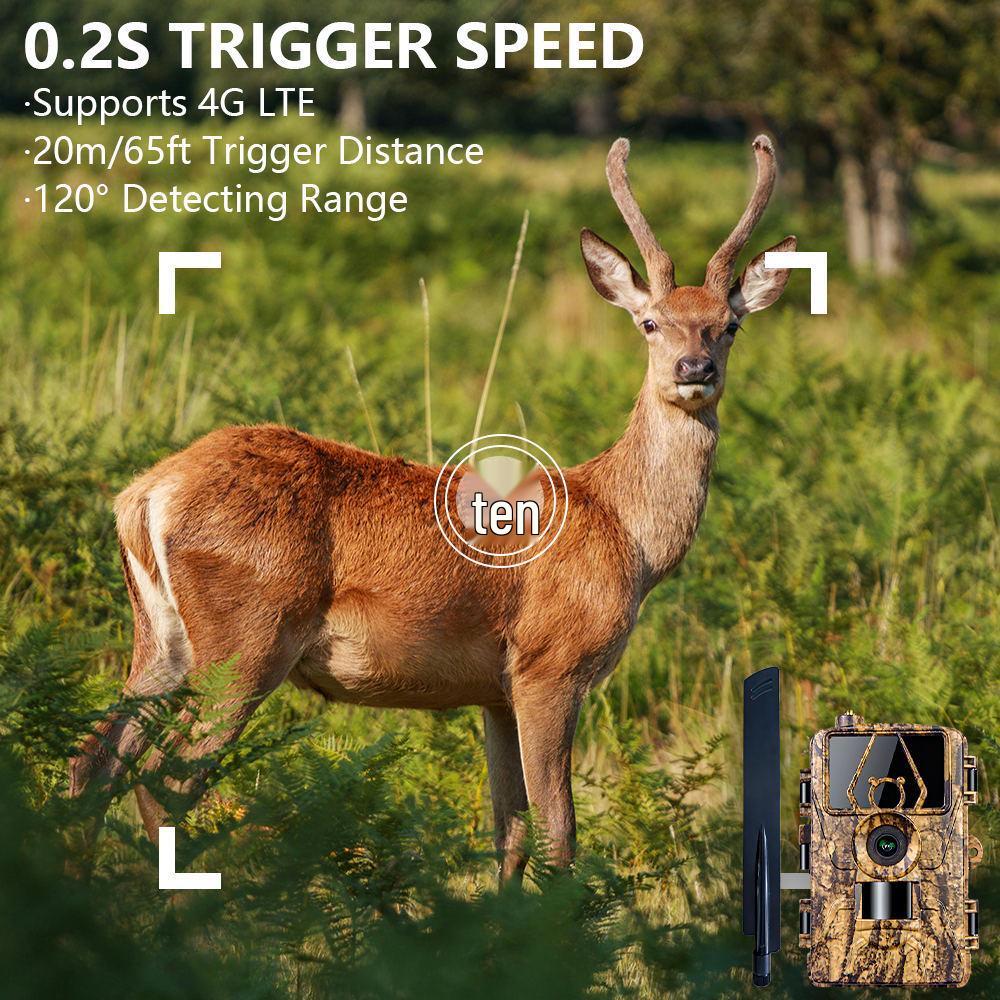 PR801LTE 4G HD Waterproof Infrared Hunting Camera with Remote Wireless Monitoring