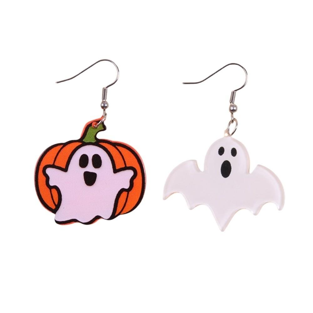 Heart Cute Ghost Ear Studs Spider Pumpkin Dangle Earrings Creative Halloween Earrings  Party