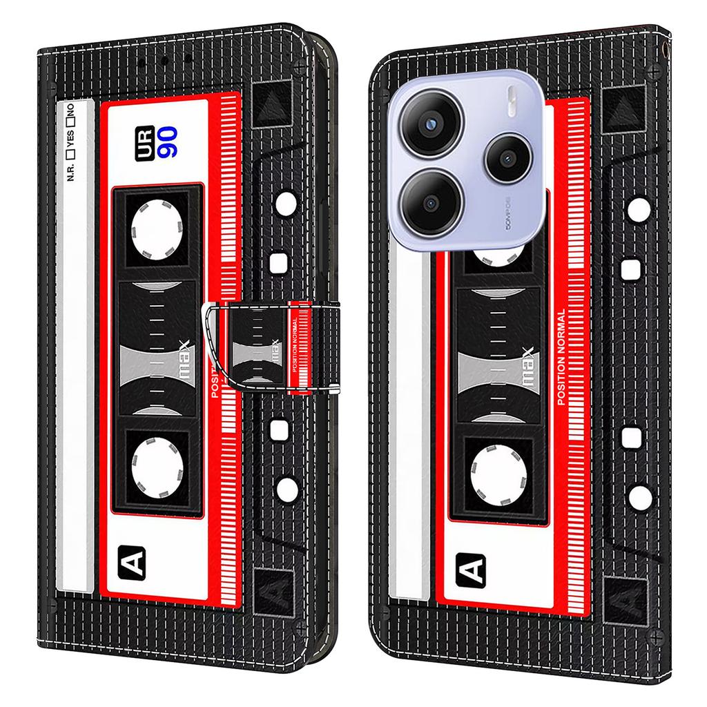 For Xiaomi Redmi Note 14 5G Wallet Case Pattern Printing Stand Leather Flip Phone Cover