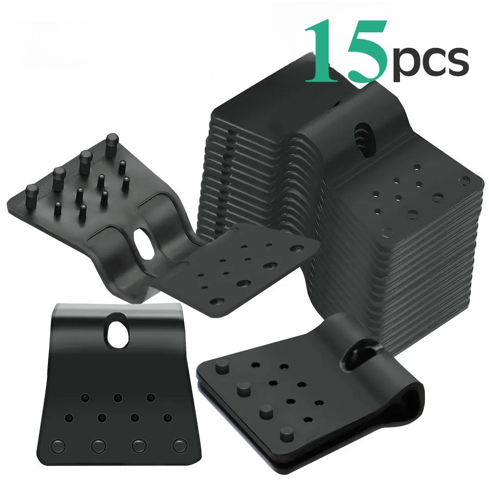 

5-30 шт. Кліпси для сітки-затінювача теплиці типу метелик , гачок для встановлення домашньої огорожі, вітрозахисний затискач для сітки, інструмент для підвішування намету на відкритому повітрі 15PCS