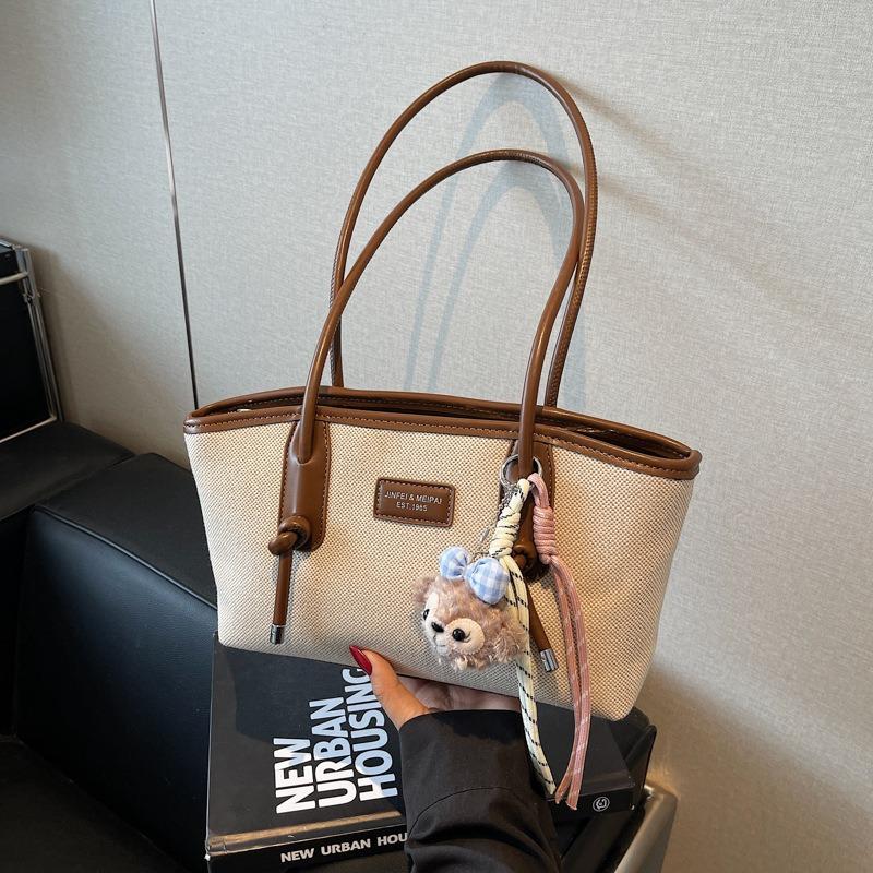 Spring and Summer New Leisure Niche Shoulder Bag Large-capacity Bag Female Tote Bag College Student Class Commuter Bag