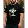 European Sizes Spanish Roaring "ME TENEIS HASTA LOS COJONES" Men's Printed Short-sleeved Shirt, Simple Knitted T-shirt