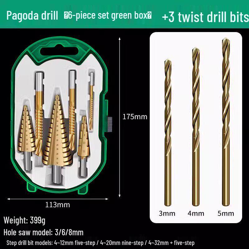 Cobalt Hole Opener for Serrated Alloy Step Drill Bit, Stainless Steel Multi-functional Hole Expander