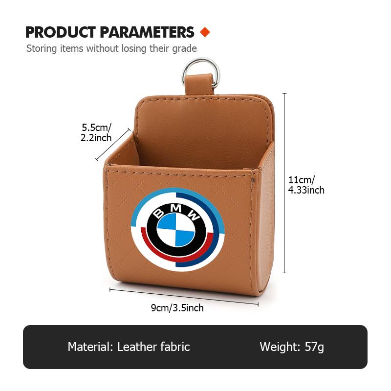 FA3-Car Phone Holder Pouch Hanging Storage Outlet Air Vent Trash Box For BMW X1 X3 E39 E46 E30 E36 E87 E60 E90 F26 G02 E70 F15 E53